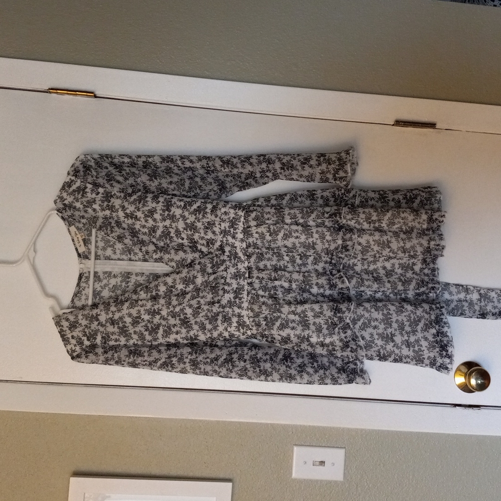 The Vintage shop black/white print Jr. Dress szM